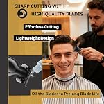 KEMEI 2299 Professional Hair/Beard Trimmer for Men, Zero Gapped Hair Clippers for Barbers, Cordless - Image 5