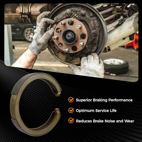 Image of Rear Brake Shoes Kit, S781 Parking Brake Shoes for Cadillac Deville /Escalade /DTS, Chevrolet Avalanche /Express /Silverado /Suburban /etc., GMC, Buick, Isuzu, Oldsmobile,Saab(Please Check the Model Year)