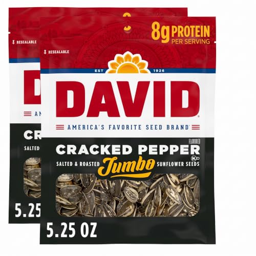 DAVID SEEDS Lightly Salted with Black Pepper, 4.25 OZ
