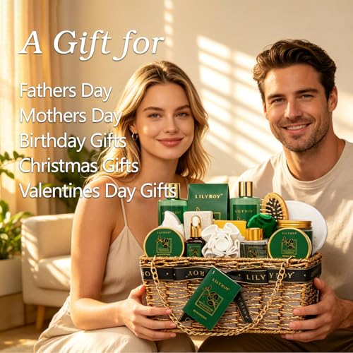 Image of Spa Skin Care Gifts Set - 18Pcs Luxurious Spa Gift Baskets for Women & Men