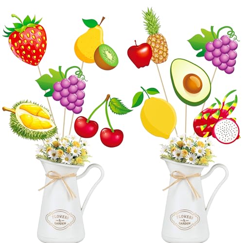 Bâtons de centre de table fruits tropicaux C L cooper life pour déco d'été | Lot de 18
