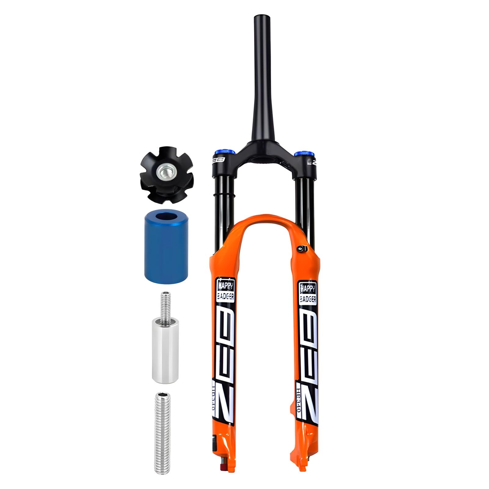 WIQUYBML 26/27.5/29 Inch Mountain Bike Air Suspension Fork,120mm Travel AIR05 QR 9mm*100mm, Manual/Remote Lockout, Front Fork For XC/AM