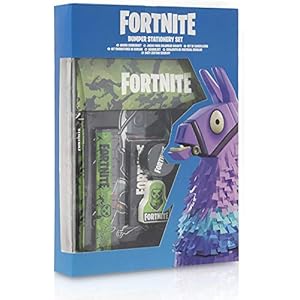 xmwm Fortnite Stationery Set for Boys, Set Includes Pencil Case, Notebook and Colouring Pencils, Back to School…