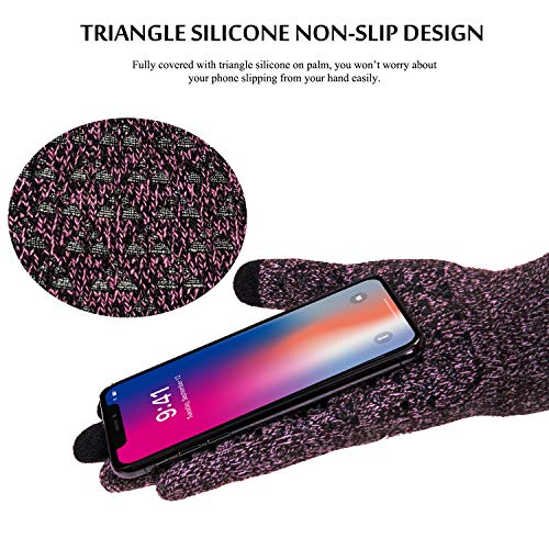Image of TRENDOUX Winter Gloves for Men Women - Upgraded Touch Screen Cold Weather Thermal Warm Knit Glove for Running Driving Hiking