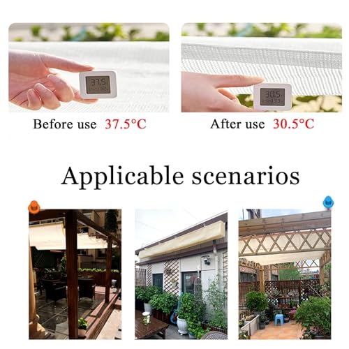 Voile d'ombrage ondulé pour terrasse et pergola 3x18m - 5