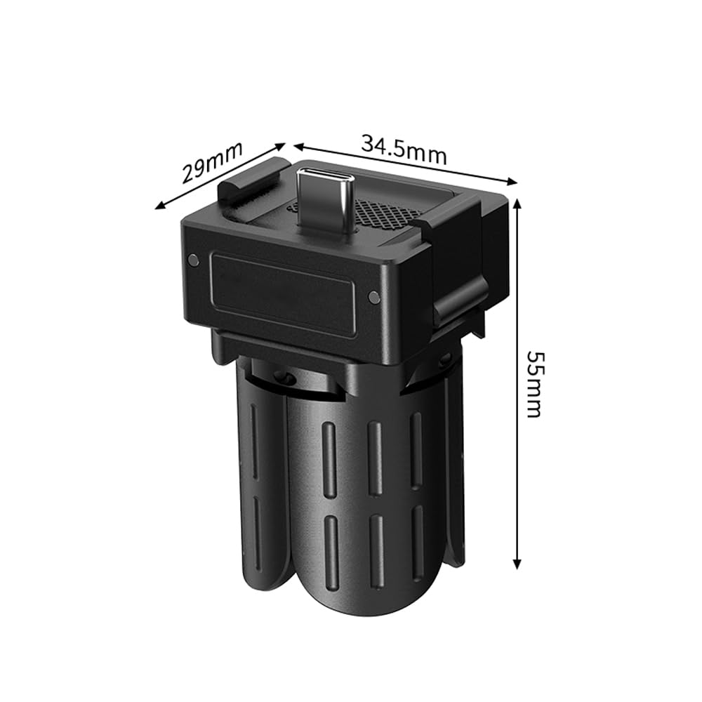 Mini statyw na biurko do DJI Osmo Pocket 3 stabilizator kamery Gimbal, podstawa ze stopu aluminium z portem ładowania typu C i funkcją szybkiego zwalniania