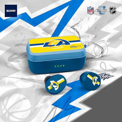 Image of SOAR NFL Wireless Sport Earbuds: Comfortable Fit & Convenient Charging