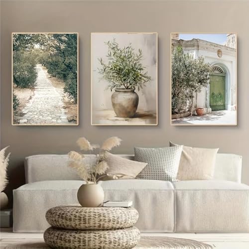 Lámina de arte de viaje en lienzo de alta calidad, set moderno de Taly de 50x70cm sin marco 5