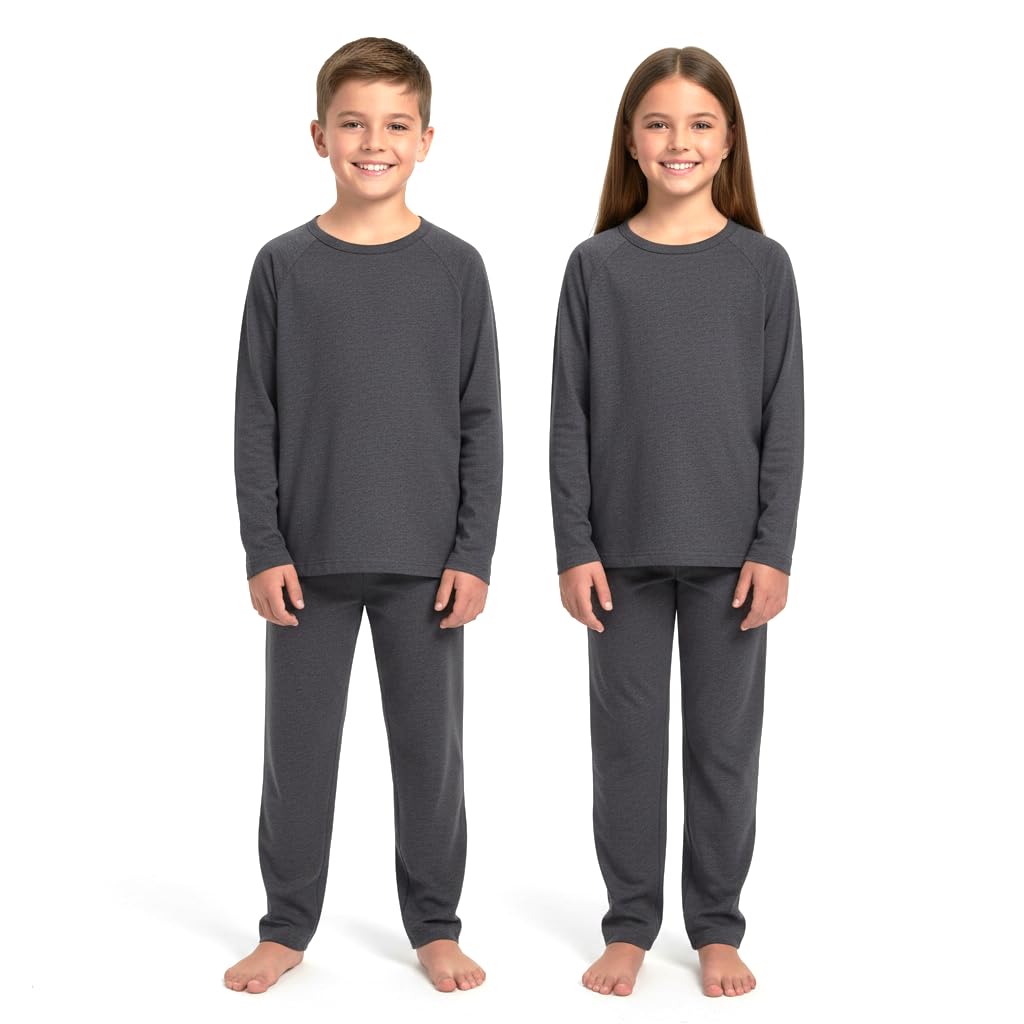 A2Z 4 Bambini Ragazze Ragazzi Morbido Cotone Raglan Maniche Pianura Pigiama Impostato 2 Pezzo Comodo Pigiami Impostato età 5-14 Anni