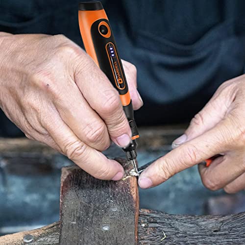 Hardell Cordless Rotary Tool, Upgrade 4V Pro Mini Rotary Tool Kit 18000 Rpm With 74 Accessories, 3-Speed Multi-Purpose Rechargeable Rotary Tool For Sanding, Drilling, Engraving, Polishing, Crafting #TOP6