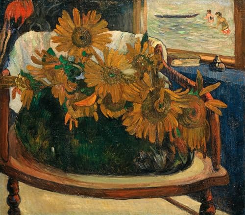 Tableaux Graffiti Art Mural Tournesols Gauguin Impression 60x90cm