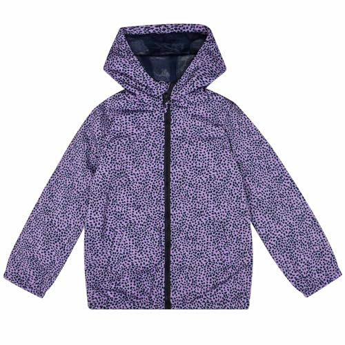 Image of SUNDAY ROSE Boys Girls Rain Jackets Lightweight Waterproof Hooded Printed Raincoats Windbreakers for Kids