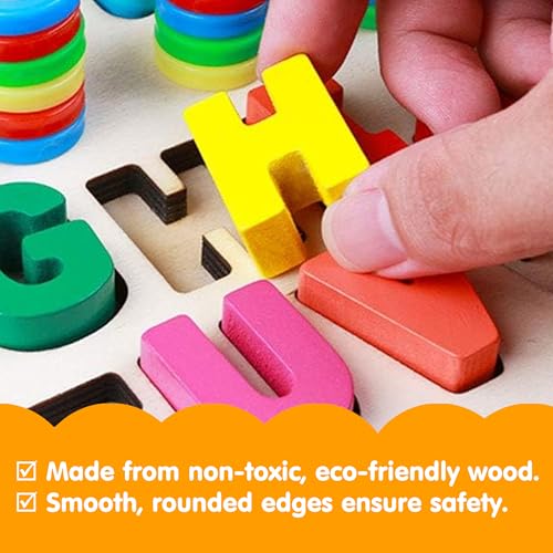 Image of Kidology Digital Letter Matching Board Puzzle - Educational Alphabet & Number Learning Toy for Kids Age 1+ Years | Montessori Word Recognition & Cognitive Development Game | Unique Gifting Idea