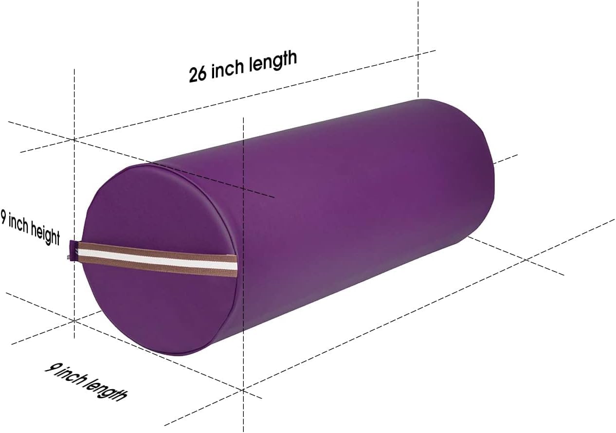 MASTER HEALTH PRODUCT Massage Bolster,Pillow Cushion, PU Upholstery, 100% Memory Foam, for Massage/Spa/Beauty/Tattoo/Back Pain Relief, (9