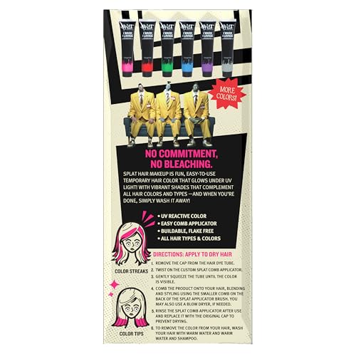 Beetlejuice Beetlejuice Splat Tinte Temporal de Cabello 1-use Rosa miniatura 3