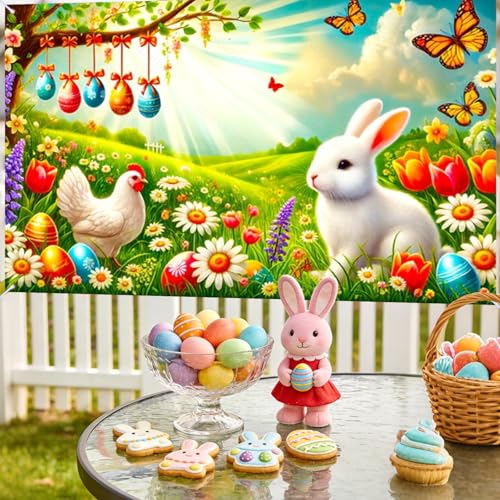 Image of Nuxovilar Easter Banner 43x71 inch Polyester