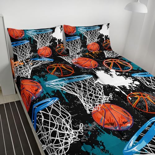 Axolotl Colchão solteiro de basquete, top de colchão esportivo legal, almofada de colchão acolchoada