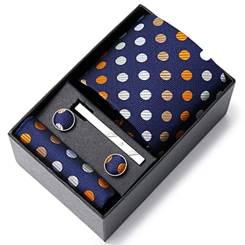 Set corbata pañuelo y gemelos de hombre