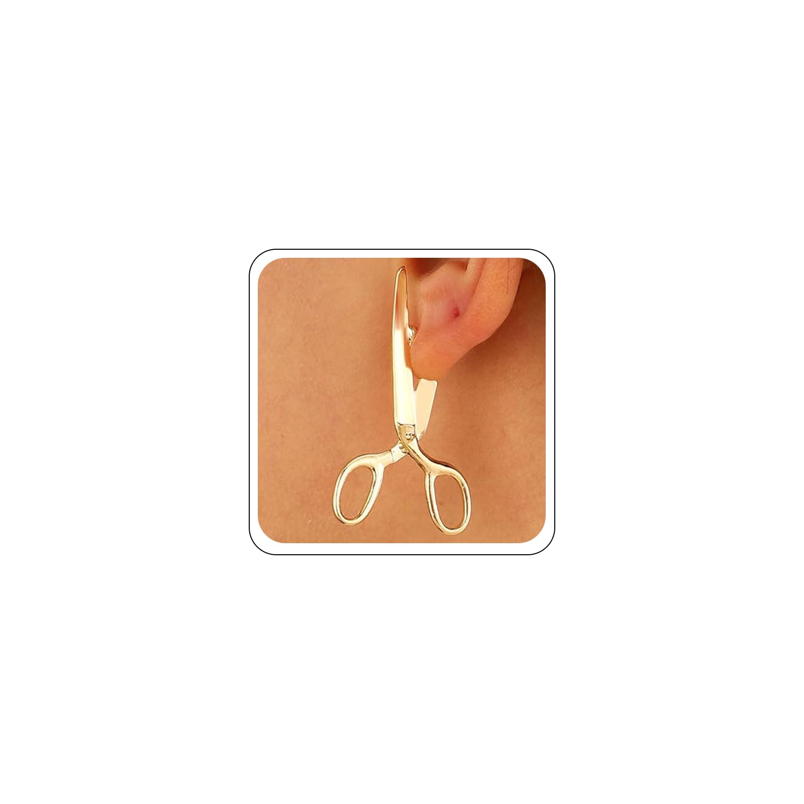 Goth Scissors Stud Earrings Gothic Punk Halloween Earrings Unique Vintage Statement Earrings for Women Girls Jewelry Gift-image-25