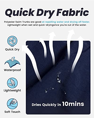 Image of maamgic Mens Swim Trunks Quick Dry Swim Shorts with Mesh Lining Funny Swimwear Bathing Suits 7inch