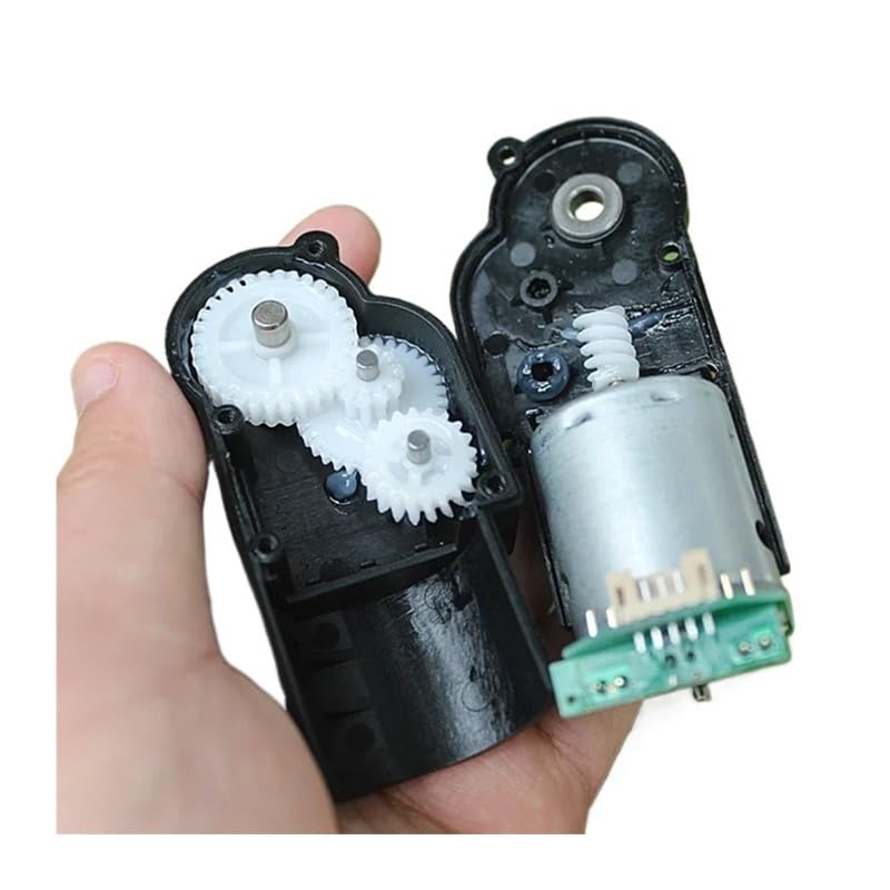 DSZUJTYROP Small 7 Type Turbo Worm Gear Reducer Electronic Starter with Photoelectric Encoder DC 5V 12V 10V 96RPM Slow Speed Gearbox Motor