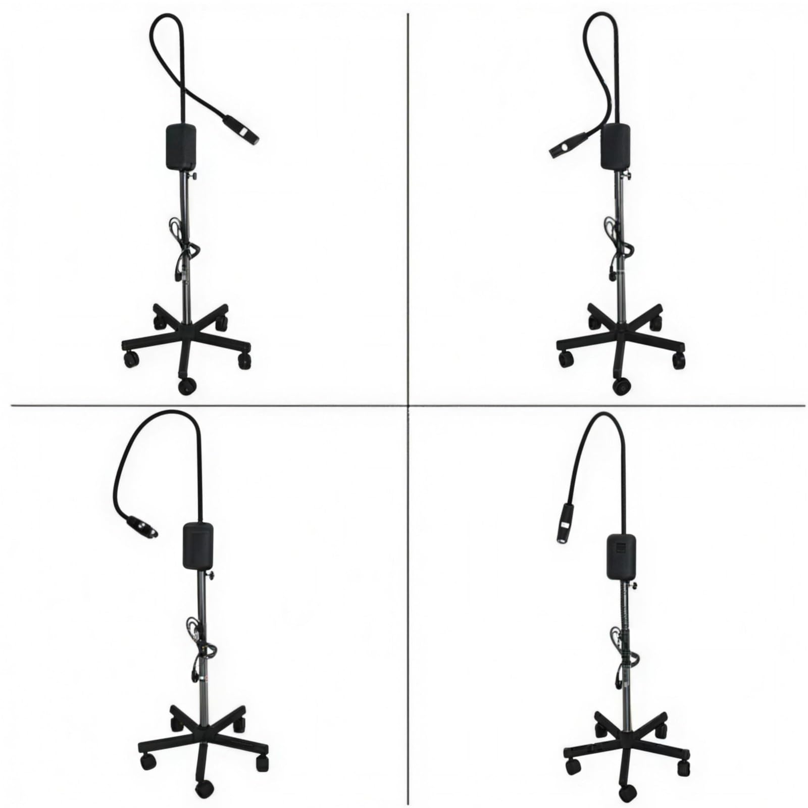 Lampa Medyczna LED 5W z Regulacją Oświetlenia W Zakresie 360°, Lampa Na Statywie z Kółkami, Lampa do Badań Chirurgicznych i Ginekologicznych w Przychodni