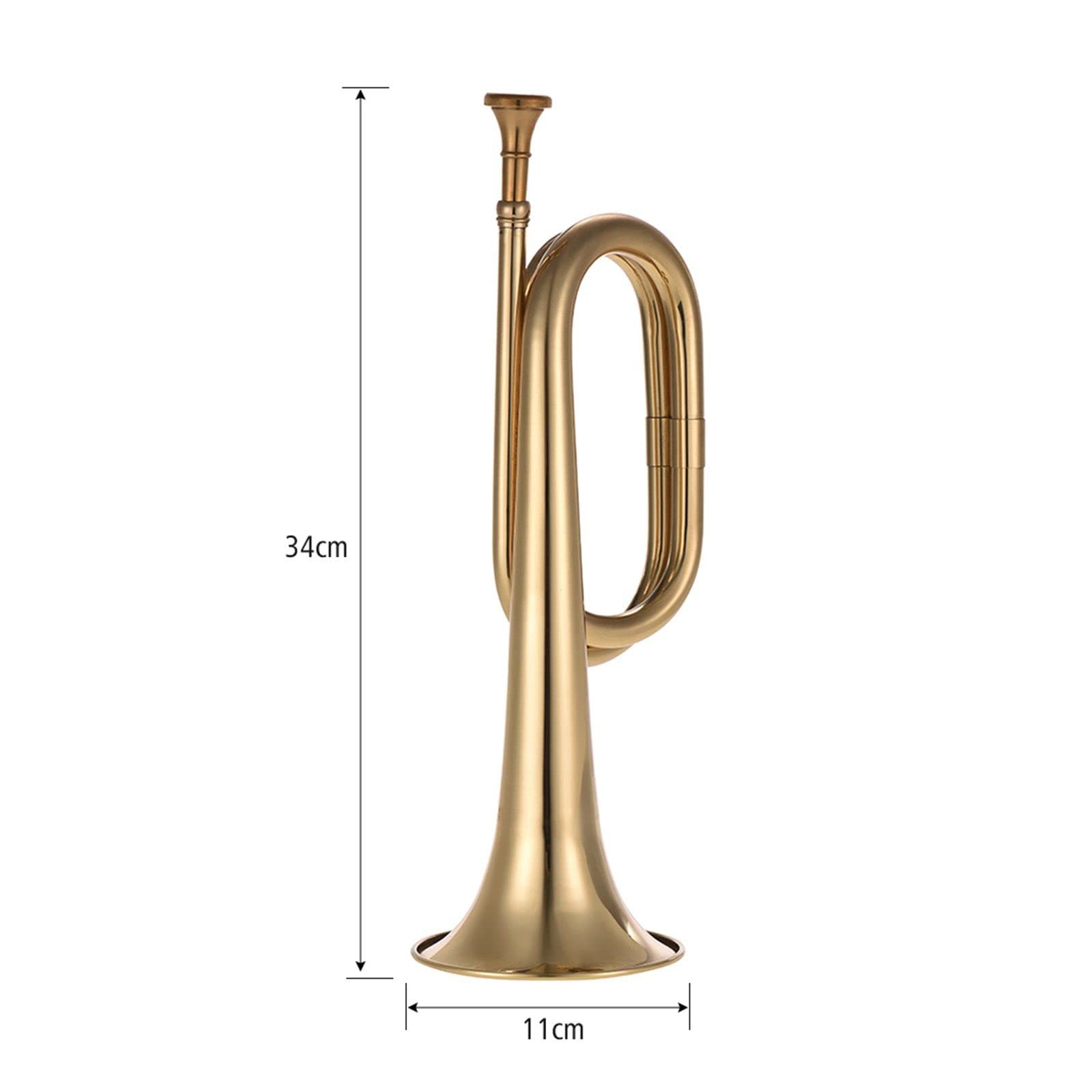 VSOLS B Flat Trompete Messing mit Mundstück for Schulbandorchester (Color : Gold)