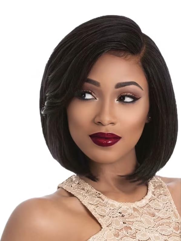 Sensationnel Empire perm yaki weave - 14 inch human hair for weaving and sew in styles (1B OFFBLACK)