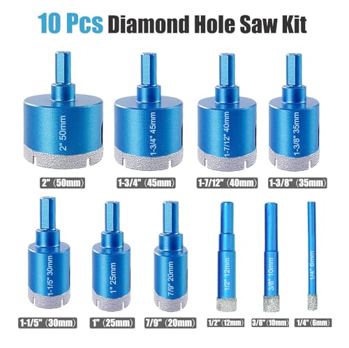 Aobvrey Diamond Hole Saw Set