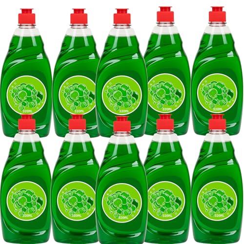 Original Washing Up Liquid – Bulk Buy Dishwashing Liquid Pack – Long-Lasting Grease Removal – Powerful Dish Soap for Sparkling Clean Dishes – Fresh Scent (Pack of 10)