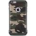 iPhone 6 Case, iPhone 6S Case, MAXCURY Premium Heavy Duty Dual Layer Military Army Camo Design Defender Camouflage Painting Pattern Shockproof Rugged Impact Super Protective Case - Green