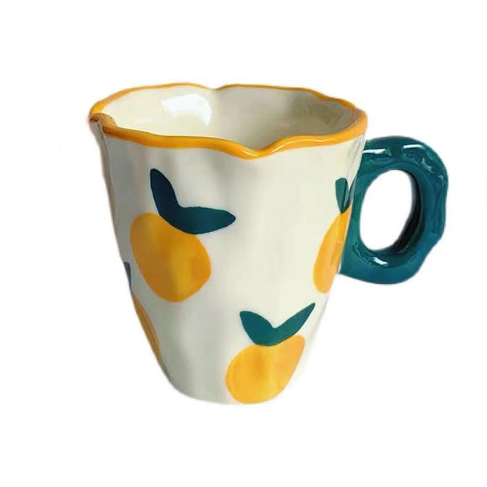 Soulnioi Ceramic Coffee Mug, Cute Cappuccino Cup with Handle
