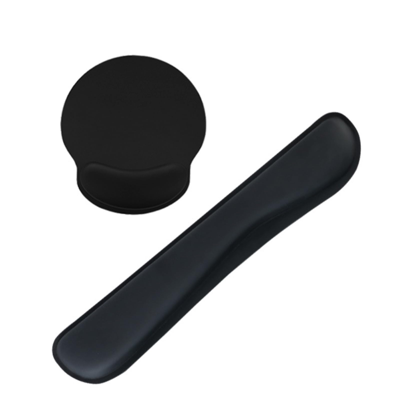 2-Pack Memory Foam Keyboard and Mouse Wrist Rest Pad Set Ergonomic Gel-Infused Non-Slip Pain Relief for Carpal Tunnel