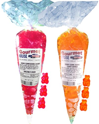 Red Wild Cherry And Energy Orange Gummy Gummi Bears miniatura 1