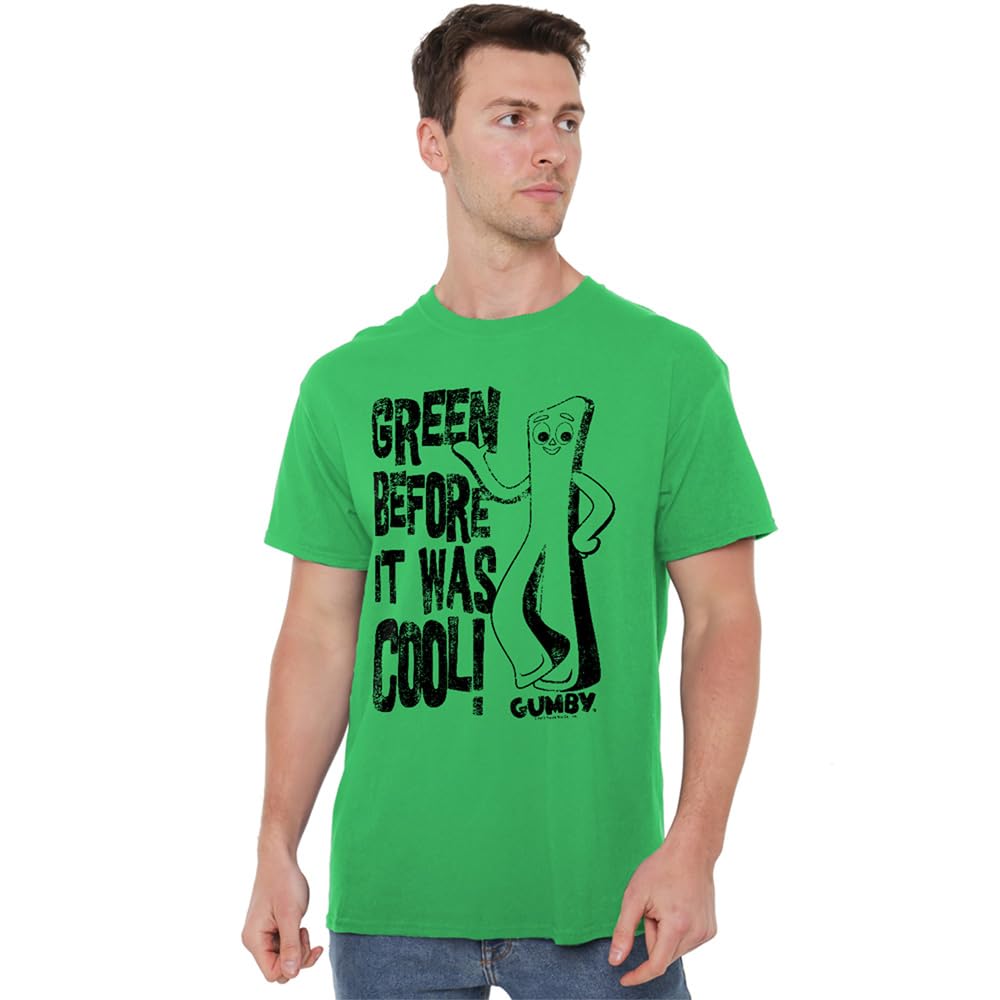 Men' Green Other Gumby Cool T Shirt Kelly in Size S, Sports Direct