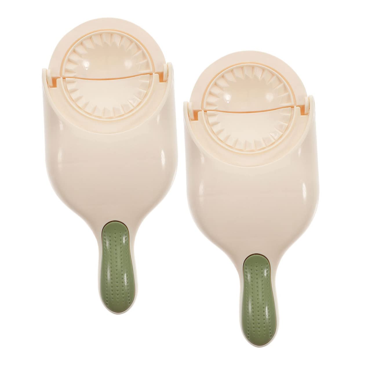 KICHOUSE Dumpling Presser 2pcs Manual Dough Maker Dumpling Skin Maker Mold Handheld Kitchen Gadget Safe Material Ergonomic Handle