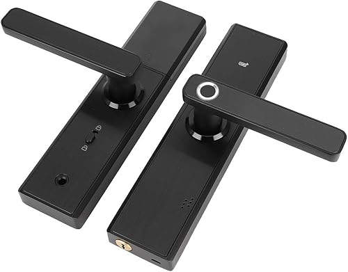 Miniatura 7 de Qivine Cerradura inteligente, cerradura de puerta de entrada sin llave, pantalla táctil, huella dactilar, contraseña, cerradura de puerta, tarjeta