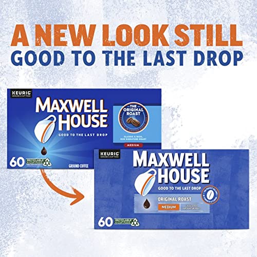 Maxwell House Original Roast K-Cup Pods, 60 Count (Retail Packaging)