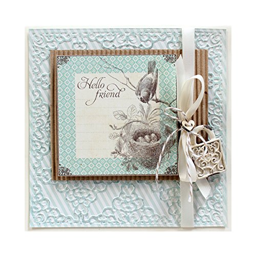 Spellbinders "Lace and Frills" Card Creator Dies, Brown, 6 by 6" - Image 2
