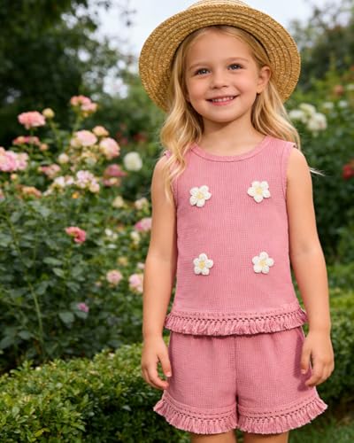 Image of Kids Toddler Girl Summer Clothes Letter Printed T-Shirt Top+ Floral Skirt 2pcs Girl's Skirt Set