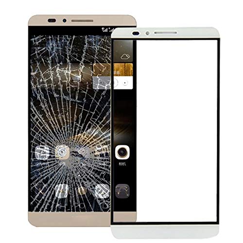 Lentille Frontale en Verre Extérieur pour Huawei Ascend Mate 7 Blanc