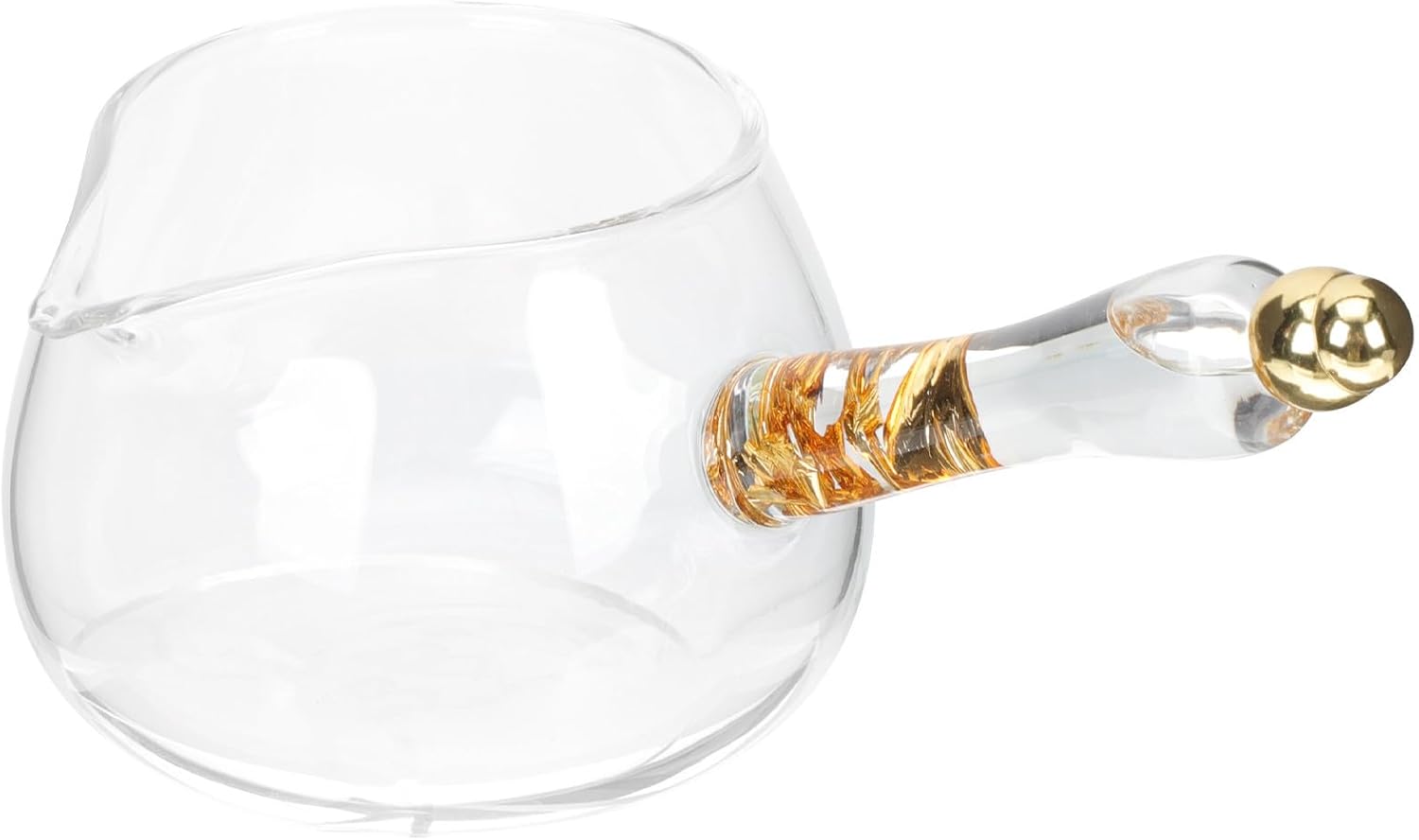 Glass Tea Dispenser with Side Handle, Thickened Heat Resistant Cup