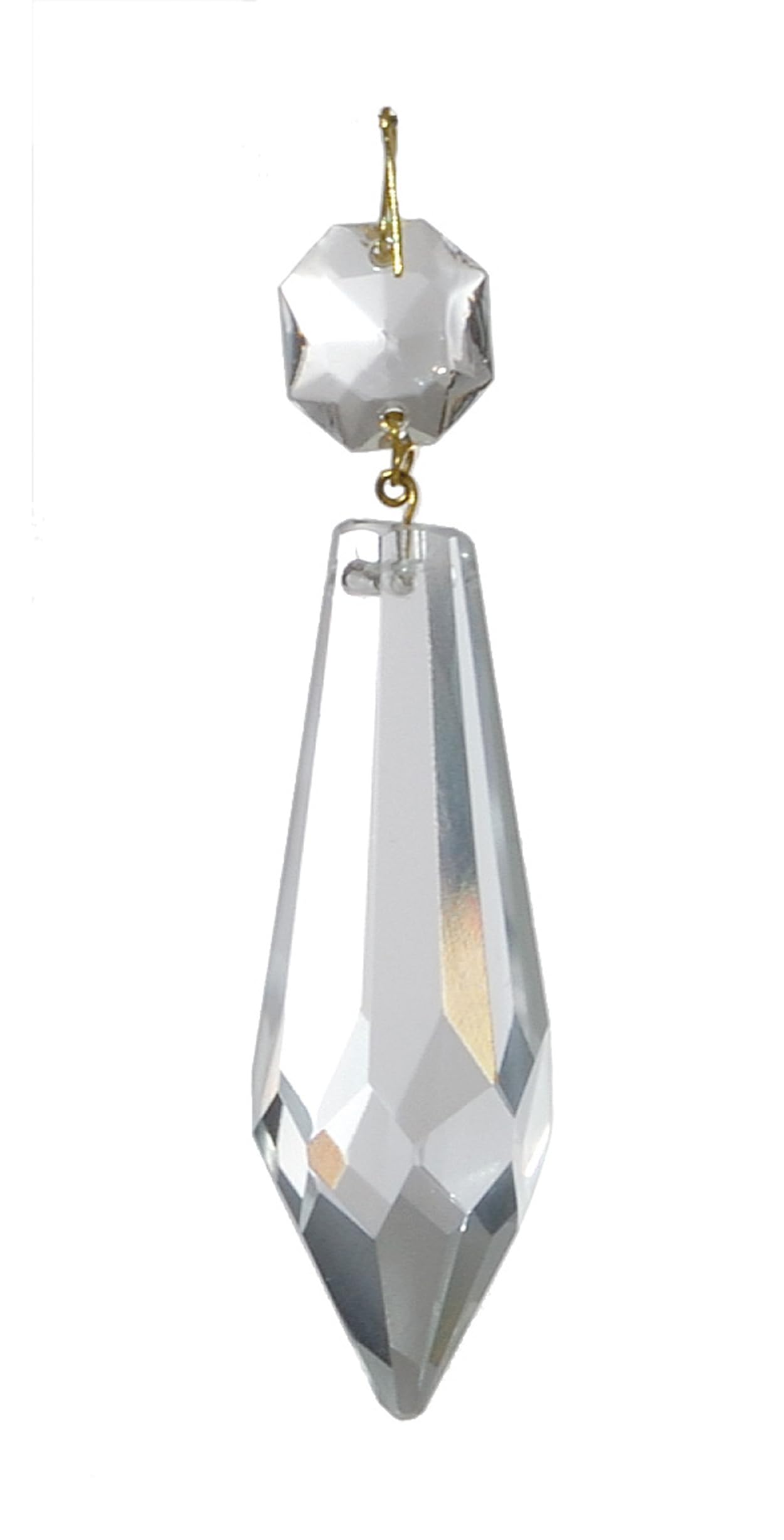 2" Clear Plug drop crystal prism