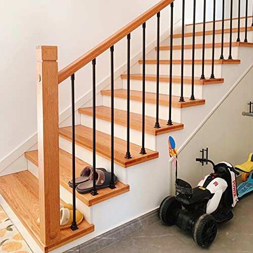 Balustres haut de gamme pour garde-corps moderne d'escalier en bois - 7
