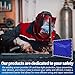 Vincreem 2 Pcs Welding Curtain Safety Blue Transparent Welding Screen with Fixed Belt for the Stand of 6 x 8ft Fireproof Resistant Insulation for Welding Arc Light UV and Blue Light Protection