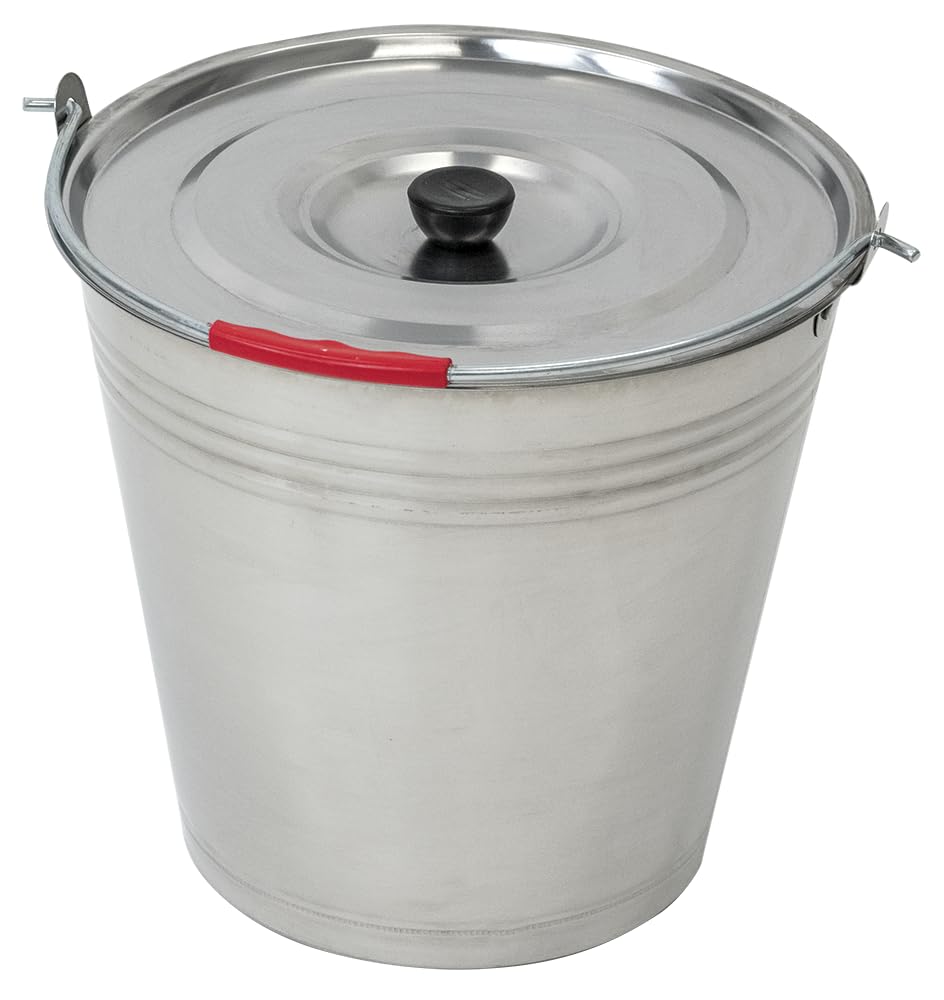 Secchio INOX 15l serie go con coperchio