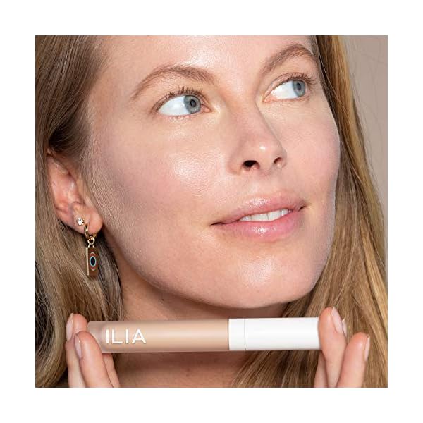 ILIA-Natural-True-Skin-Serum-Concealer-Cruelty-Free-Vegan-Clean-Beauty-Yucca-SC2 ILIA - True Skin Serum Concealer | Non-Comedogenic, Cruelty-Free, Vegan, Safe For Sensitive Skin, Reduces Appearance of Dark Circles + Blemishes (Yucca SC2, 0.16 oz | 5 ml)