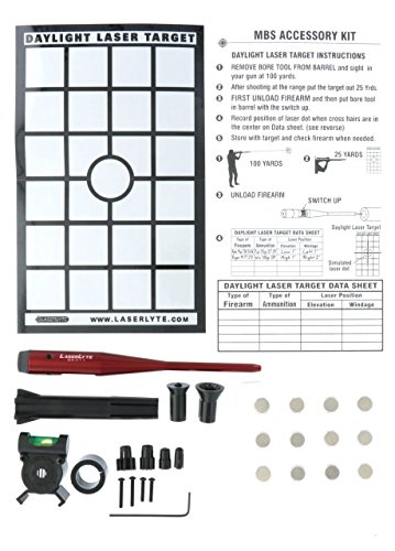 Mbs-Dlux Laserlyte Universal Laser Bore Sight For Alignment Of Iron Sights And Hunting Scopes For .22-.50 Caliber Rifles And Handguns #TOP5