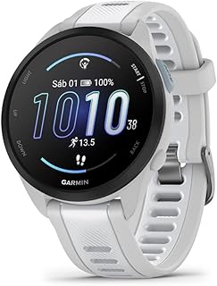 Garmin Forerunner 165 Music, relógio inteligente para correr com GPS, ecrã táctil AMOLED, métricas otimizadas, planos de treino, pay, autonomia de 11 dias, branco