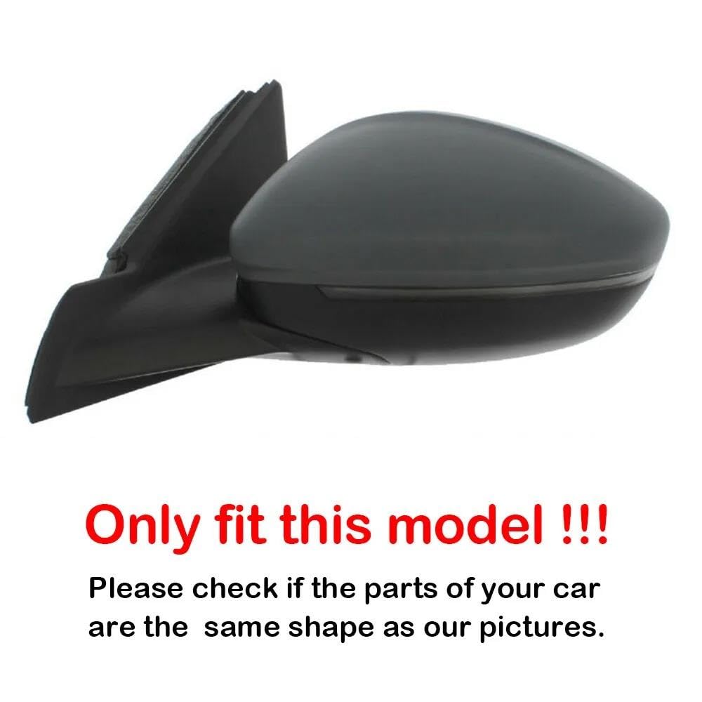 Per Peugeot 208 2008 2019-2025 Copertura Per Specchietto Retrovisore Laterale Di Ricambio Accessori Per Auto(Gloss Black)